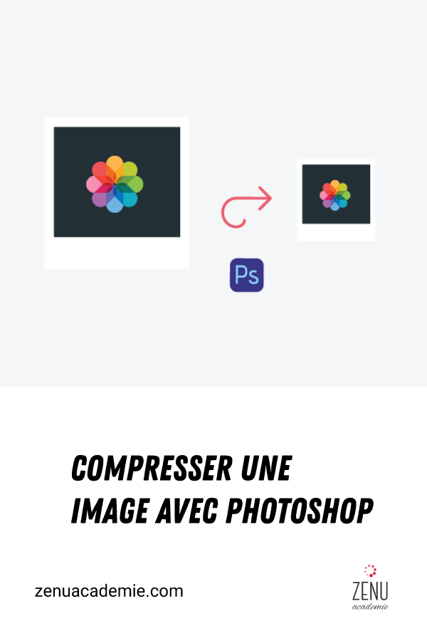 Compresser une image avec photoshop