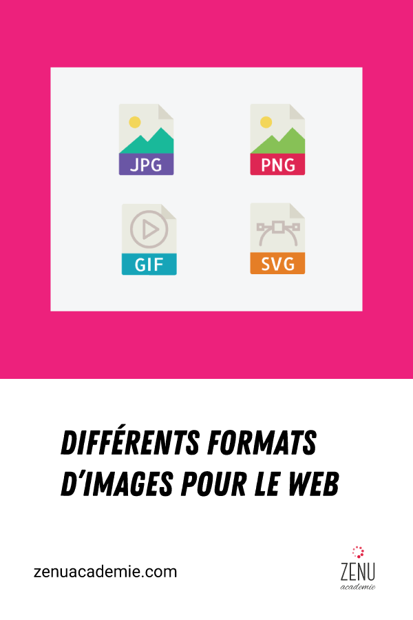 Formats d'images pour le web