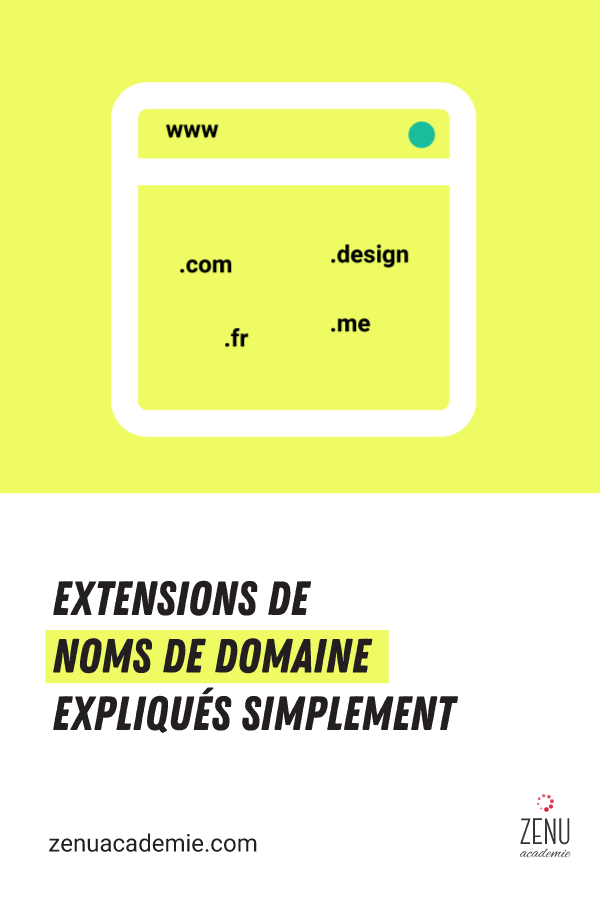 Extensions de nom de domaine pour les nuls