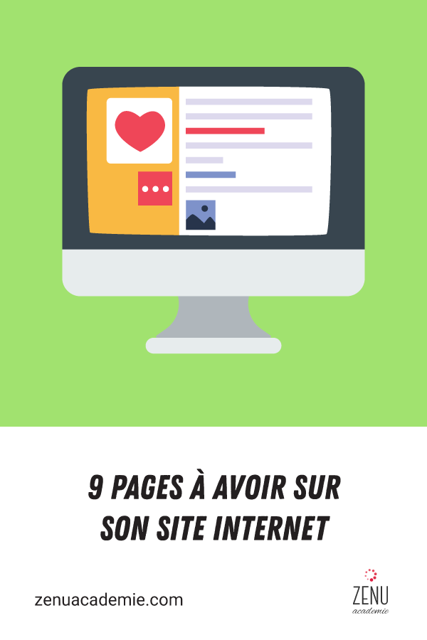 Pages à avoir sur son site internet