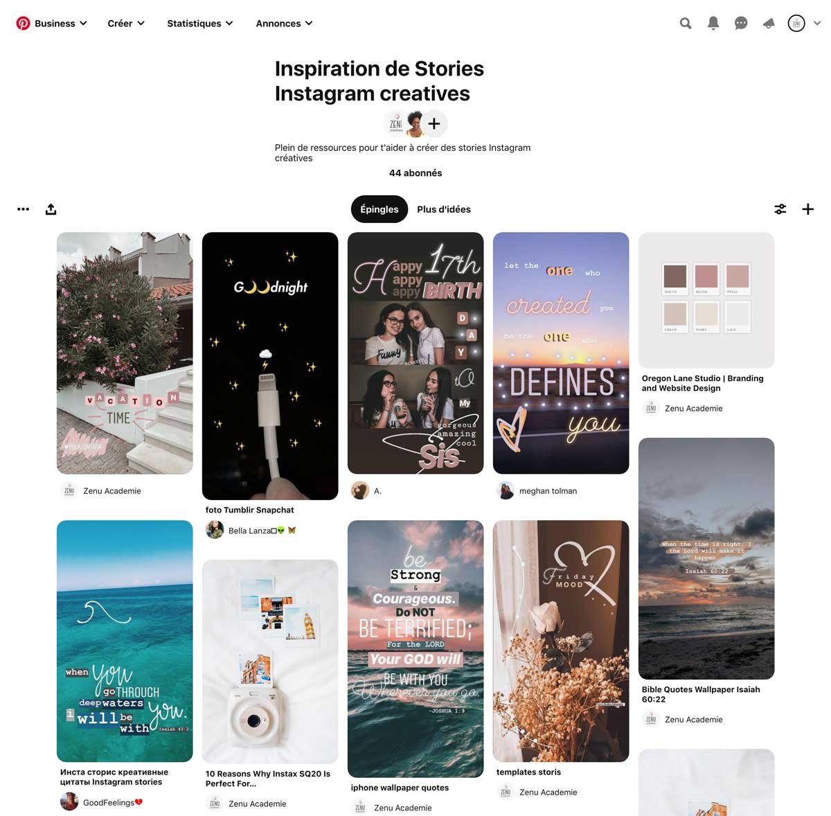 Marketing sur Pinterest  pour les d butants Zenu Acad mie