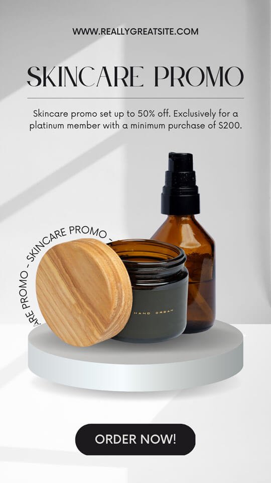 Exemple de stories avec des produits