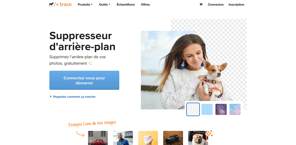 Page d'accueil de Sticker Mule