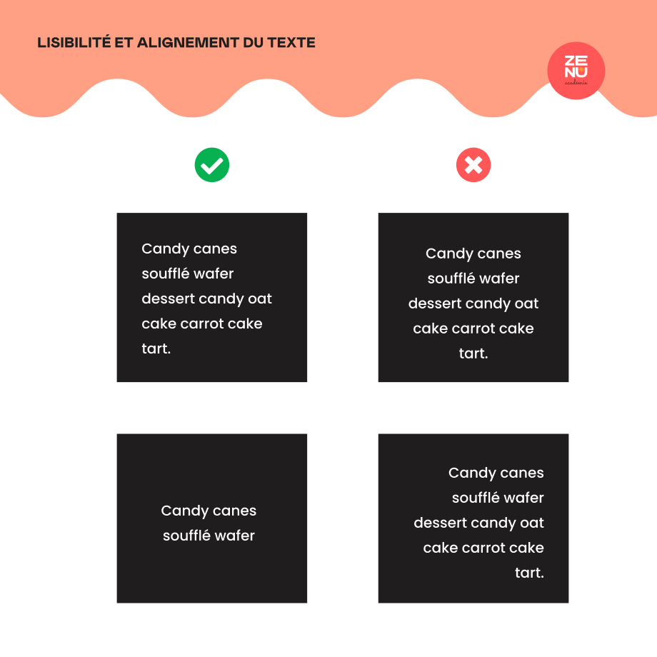 Comment l'alignement du texte impacte la fluidité du texte