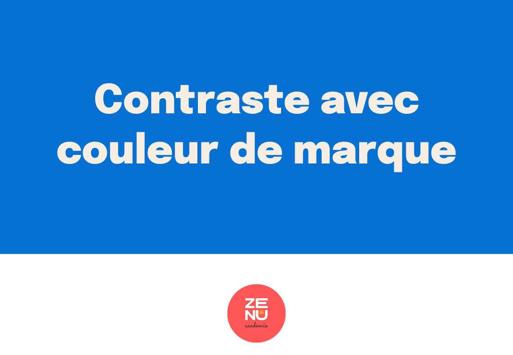 Contraste avec le bleu de la marque Metropawl