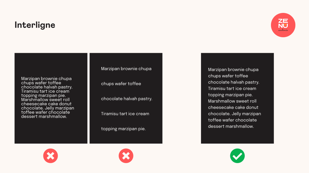 Comment l'interligne la lisibilité du texte