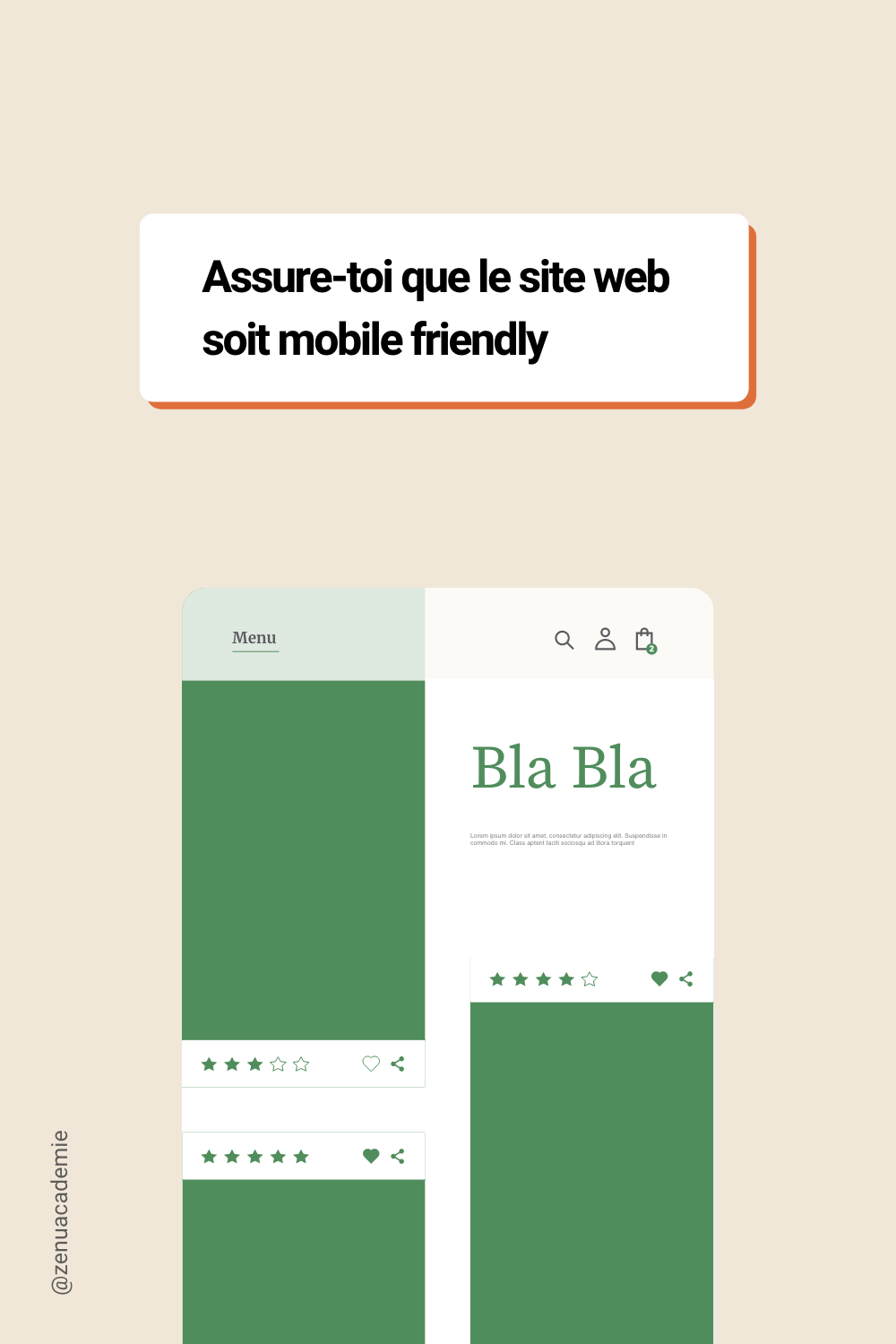 Astuce pour augmenter les clics sur les liens Instagram : Ajouter un lien vers un site optimisé pour le mobile