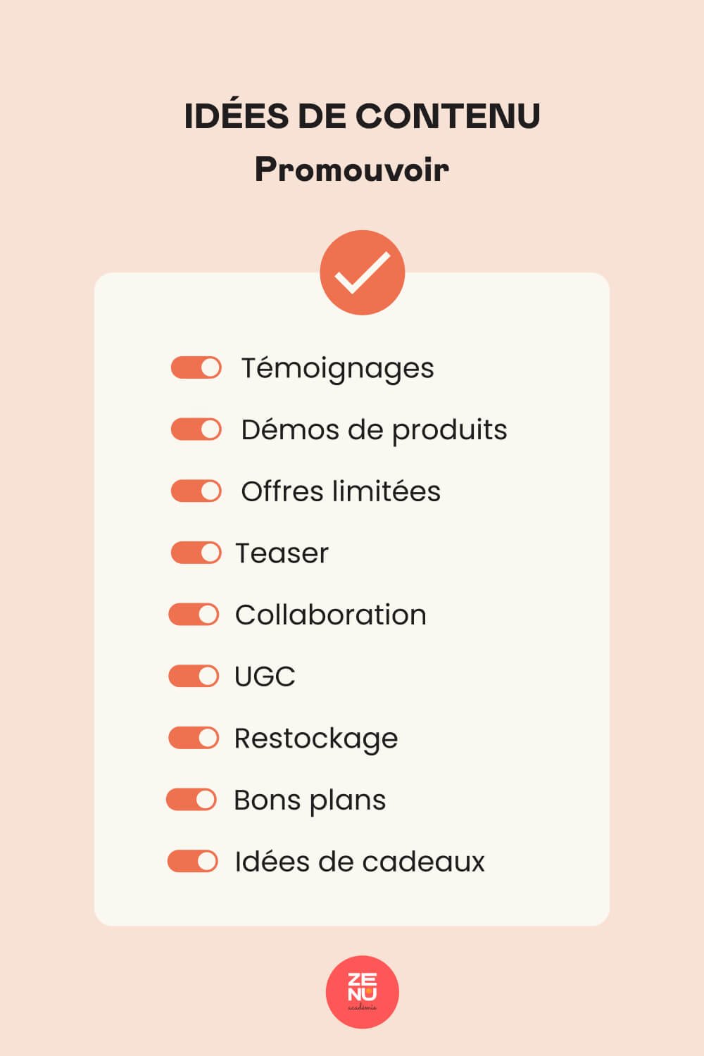 Idées de contenu pour promouvoir