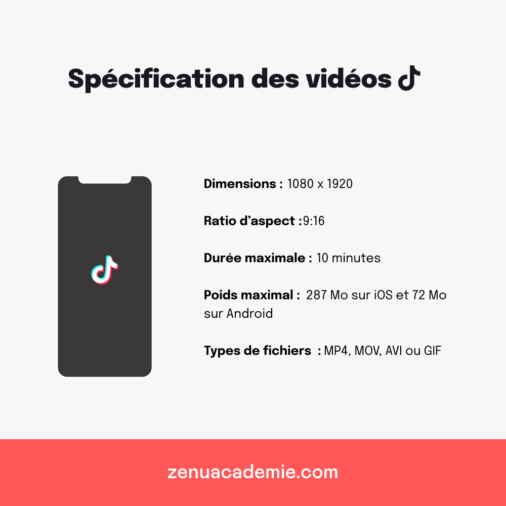 Dimensions des vidéos TikTok