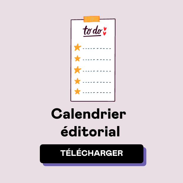 Call to Action de téléchargement du calendrier éditorial