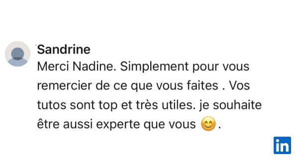 Témoignage de Sandrine, une membre de la communauté Zenu Académie sur LinkedIn