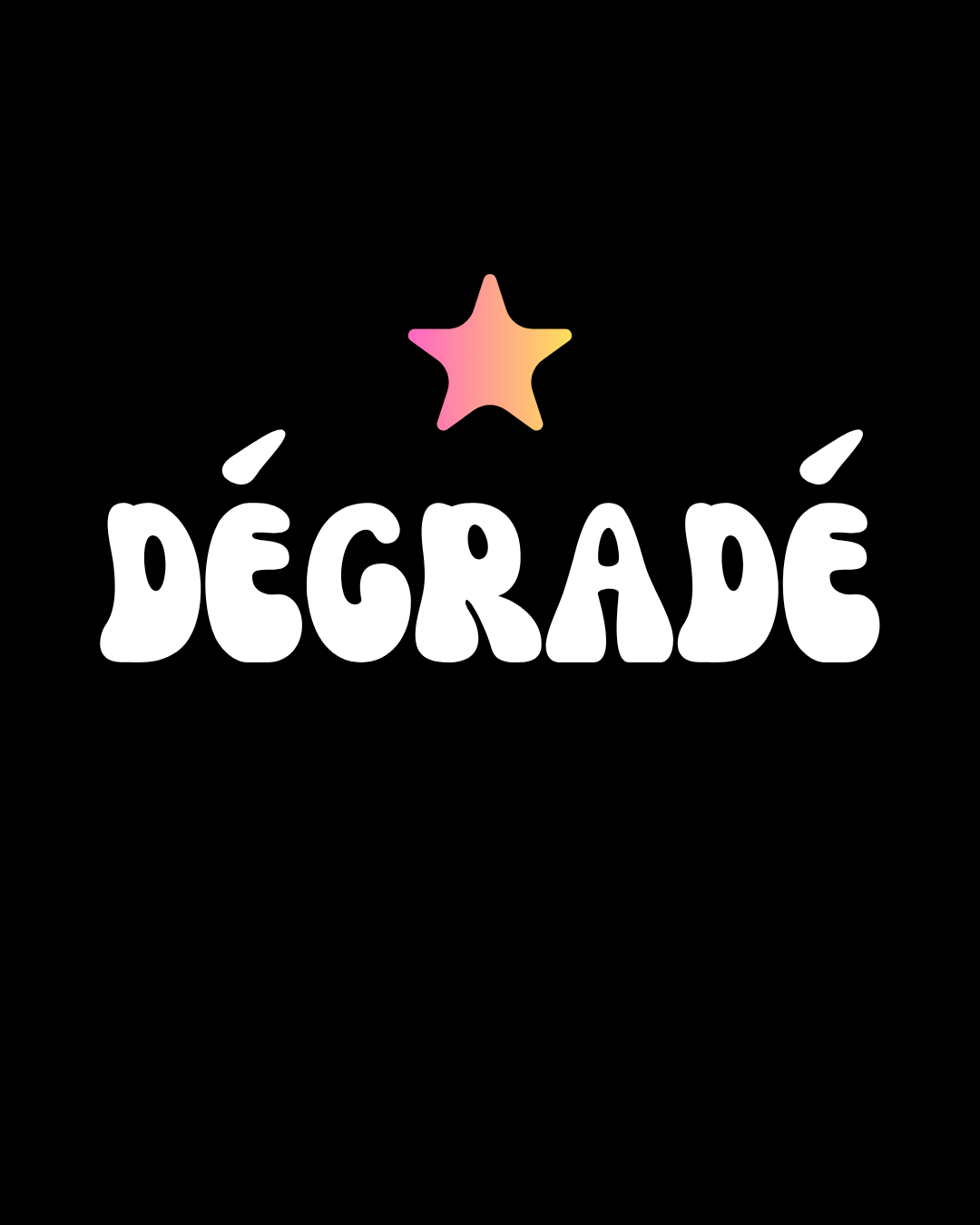 Exemple de forme dégradée