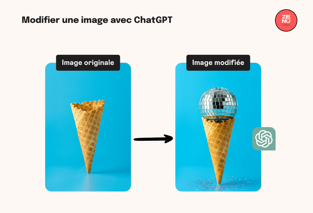 Exemple d'image modifiée dans ChatGPT