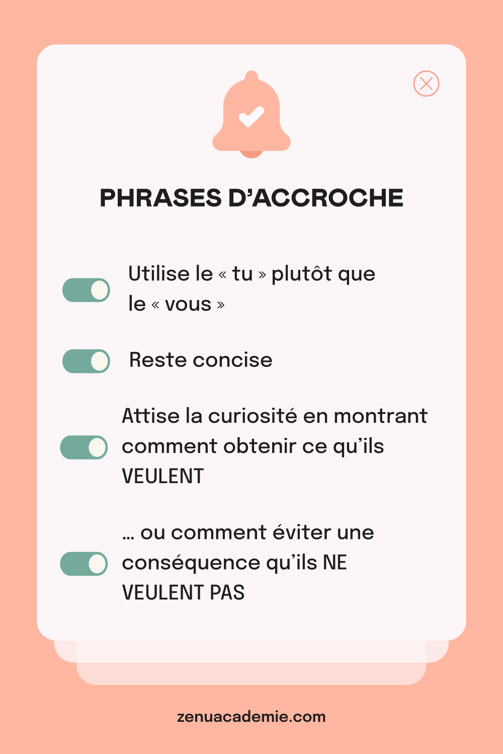 Astuces pour les phrases d'accroche