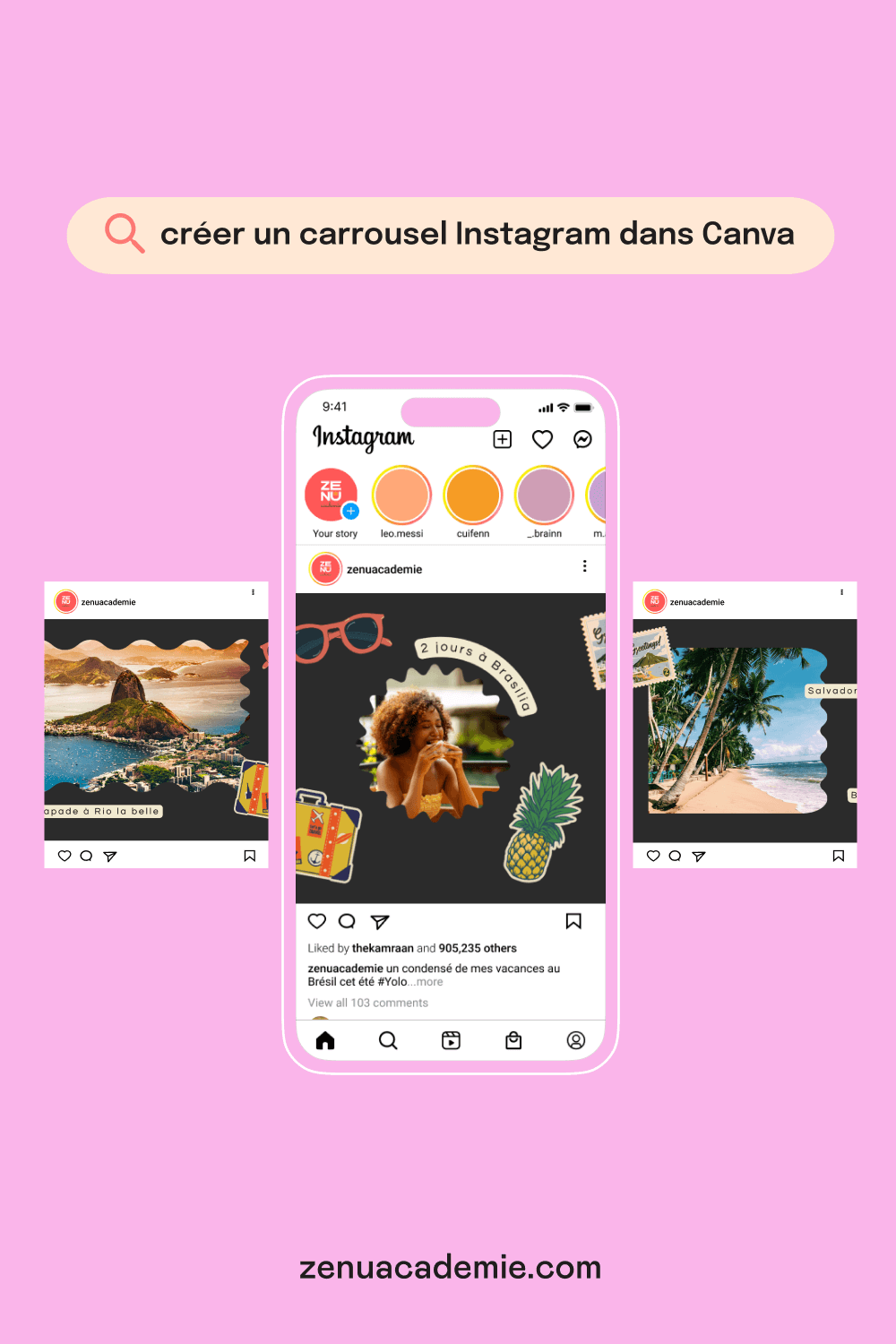 Créer un carrousel Instagram dans Canva