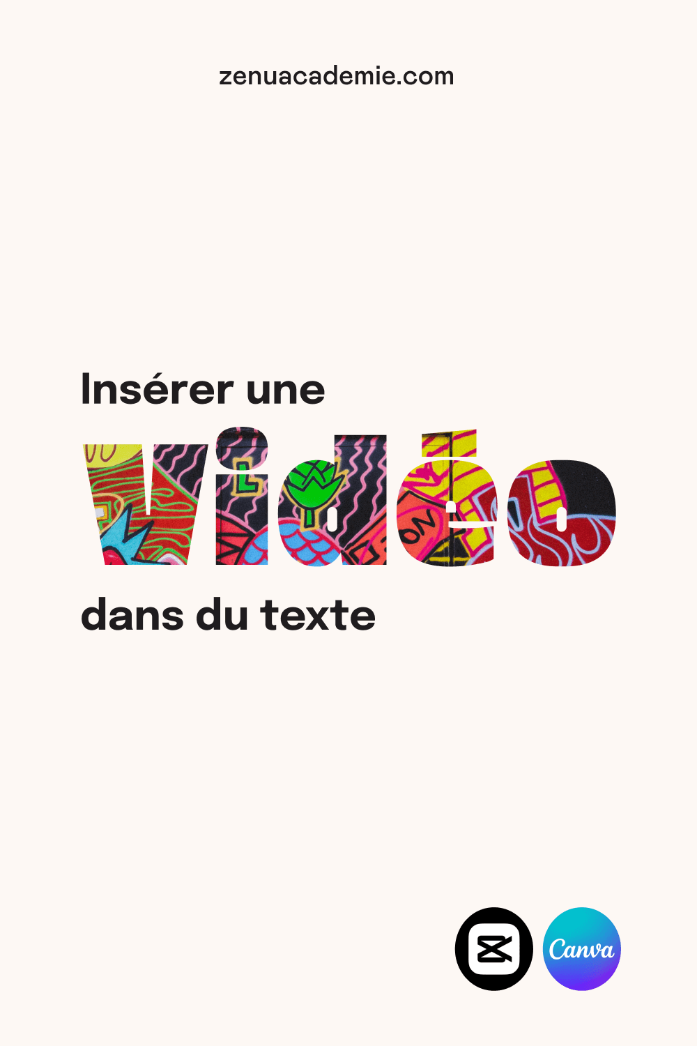 Insérer une vidéo dans du texte en utilisant CapCut