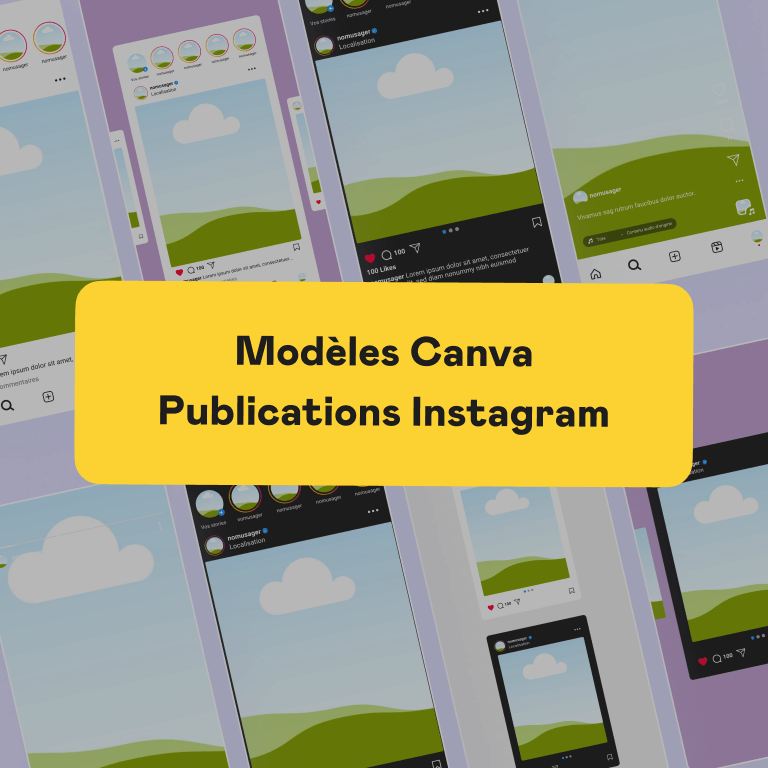 Télécharger les maquettes de publications Instagram