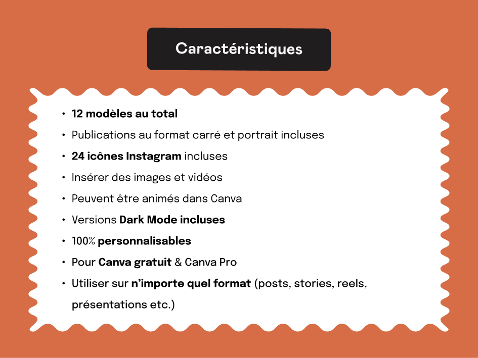 Caractéristiques du produit