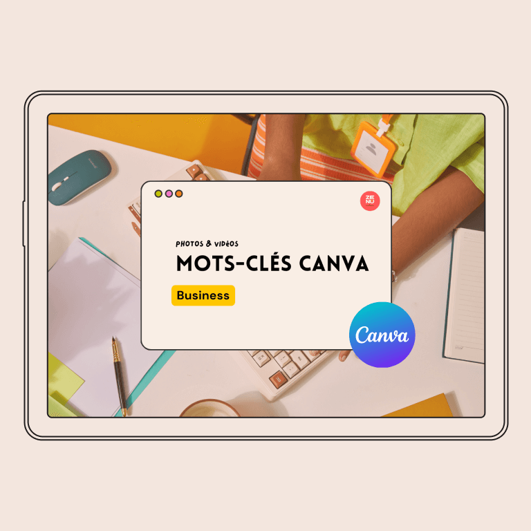 Mots-clés Canva de photos et vidéos pour entrepreneuses