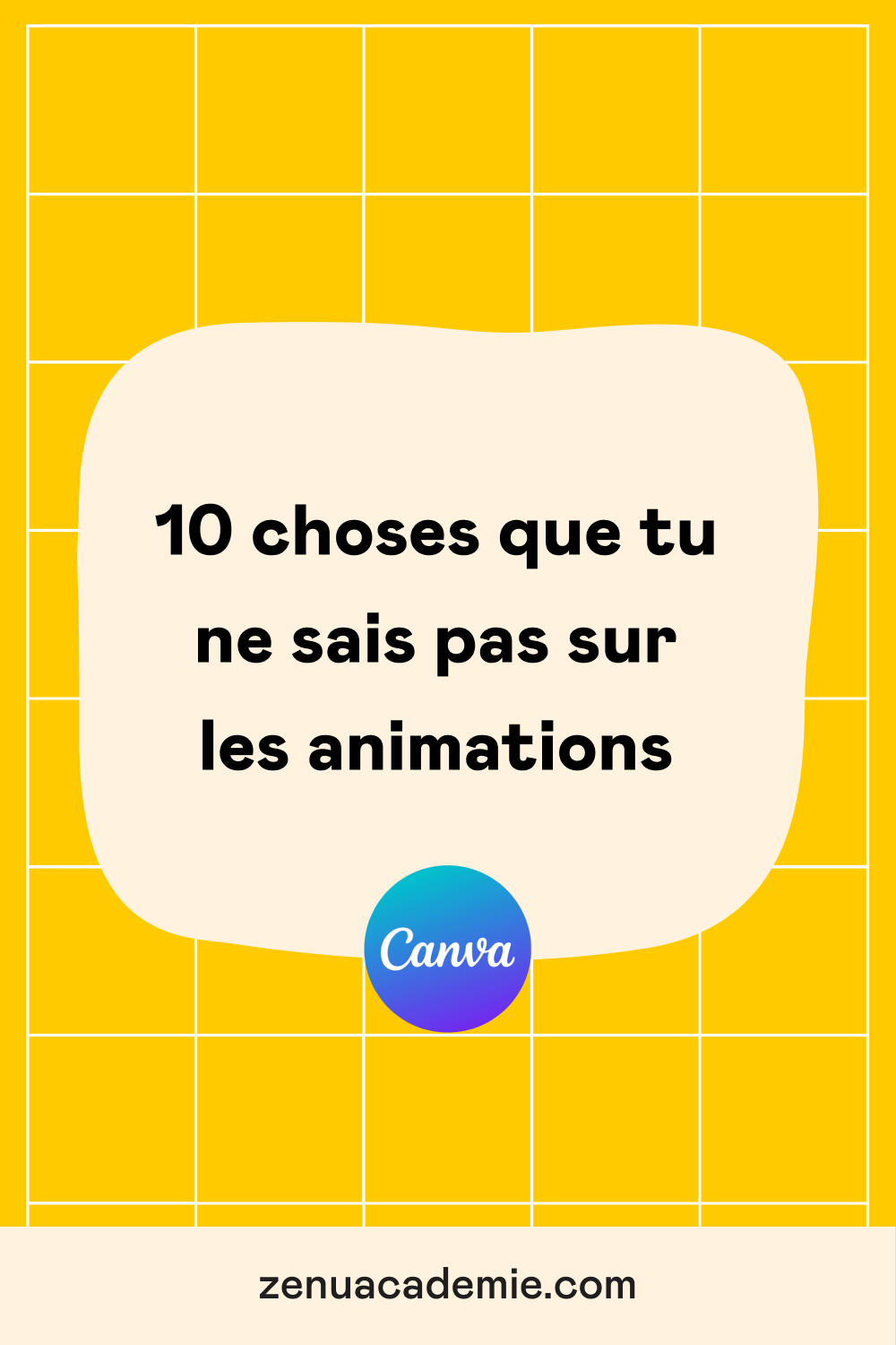 Épingle pinterest pour l'article sur comment animer des éléments dans Canva