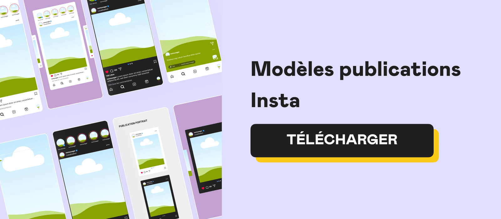 Télécharger les modèles canva de publication Instagram