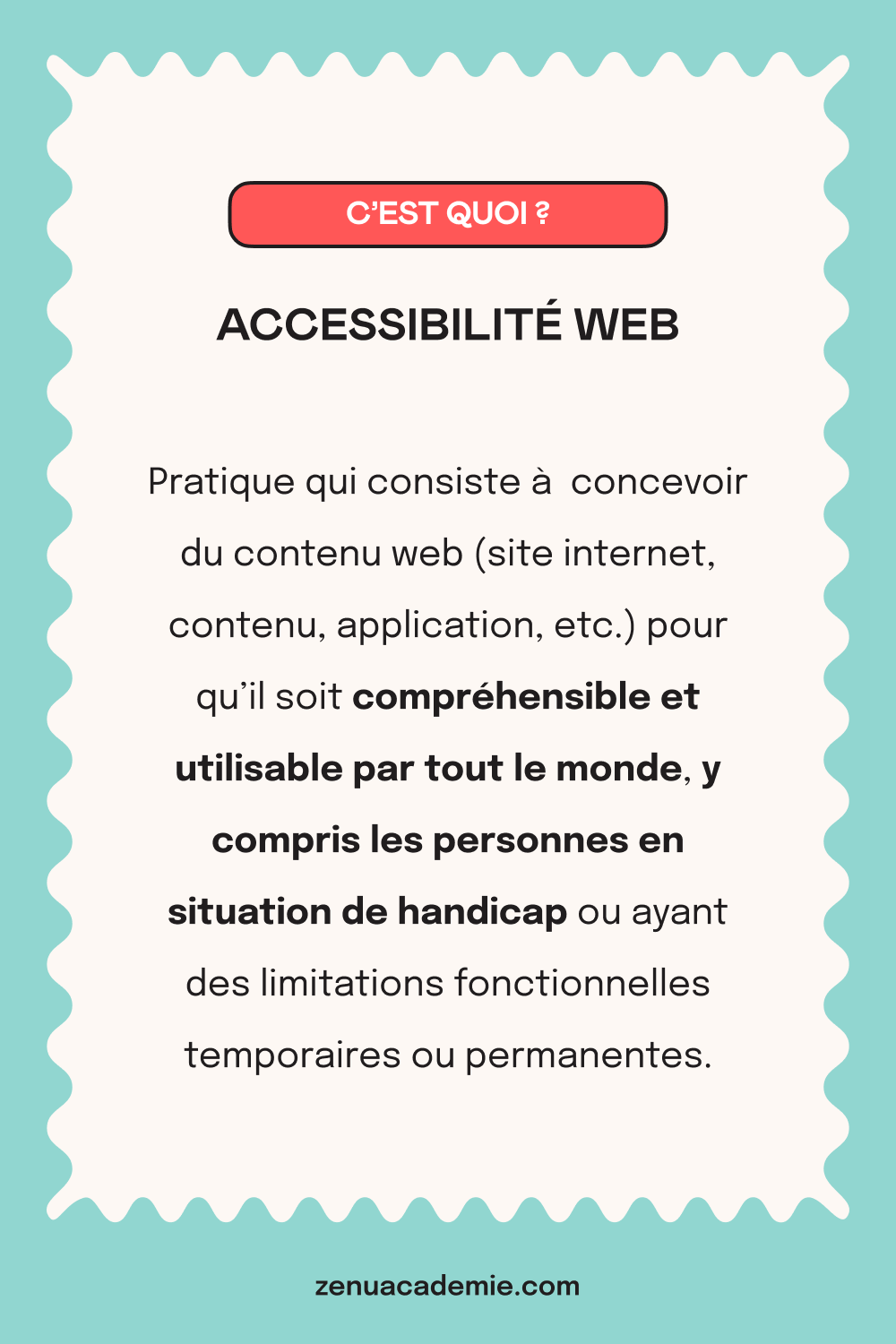 Définition de l'accessibilité web