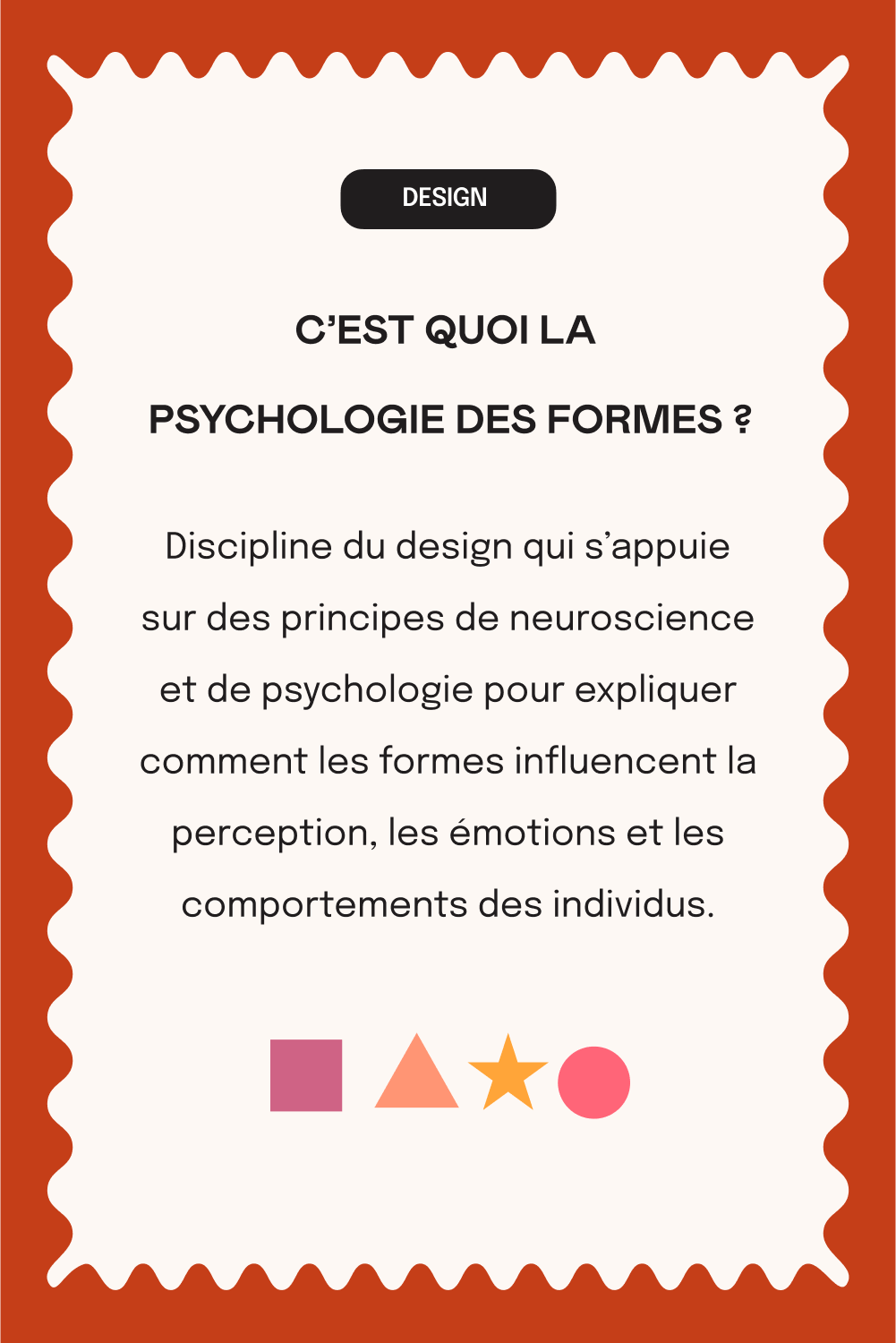 Définition de la psychologie des formes en design