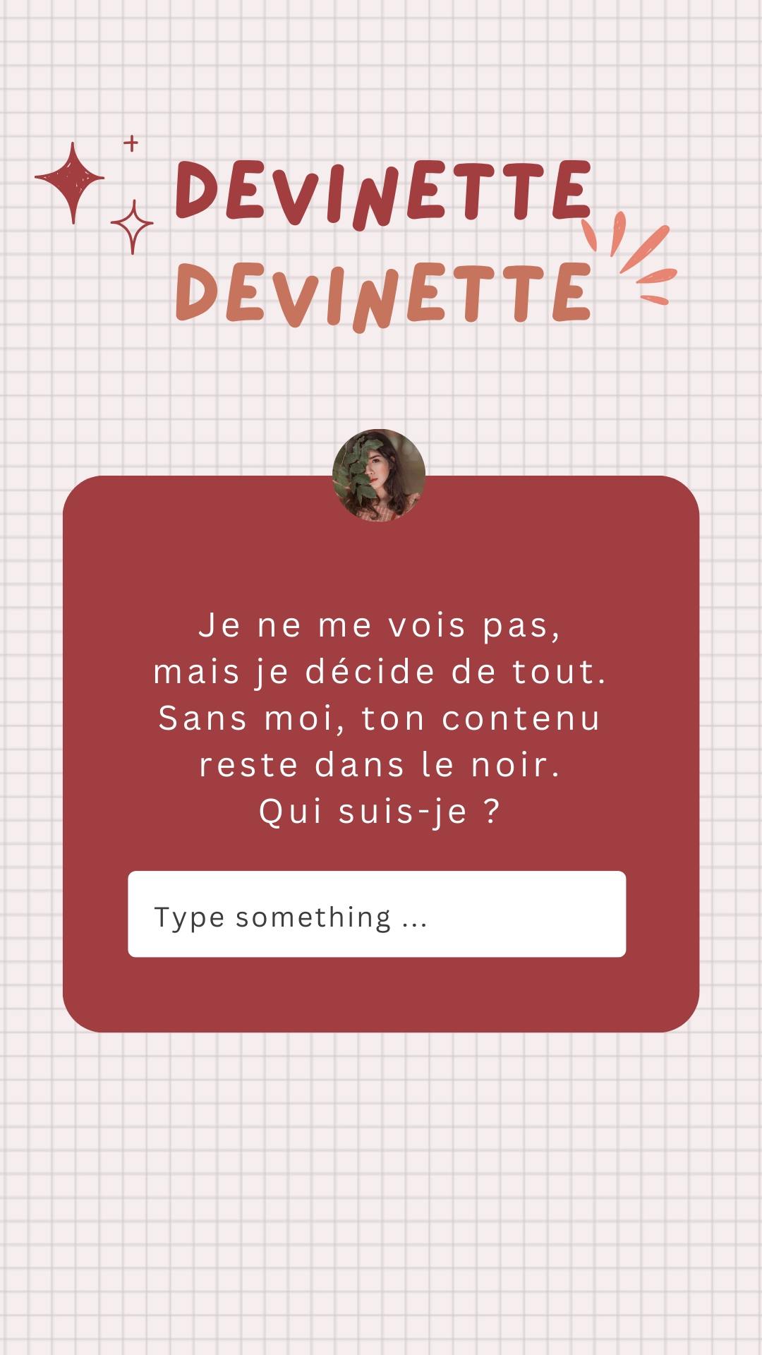 Exemple de devinette