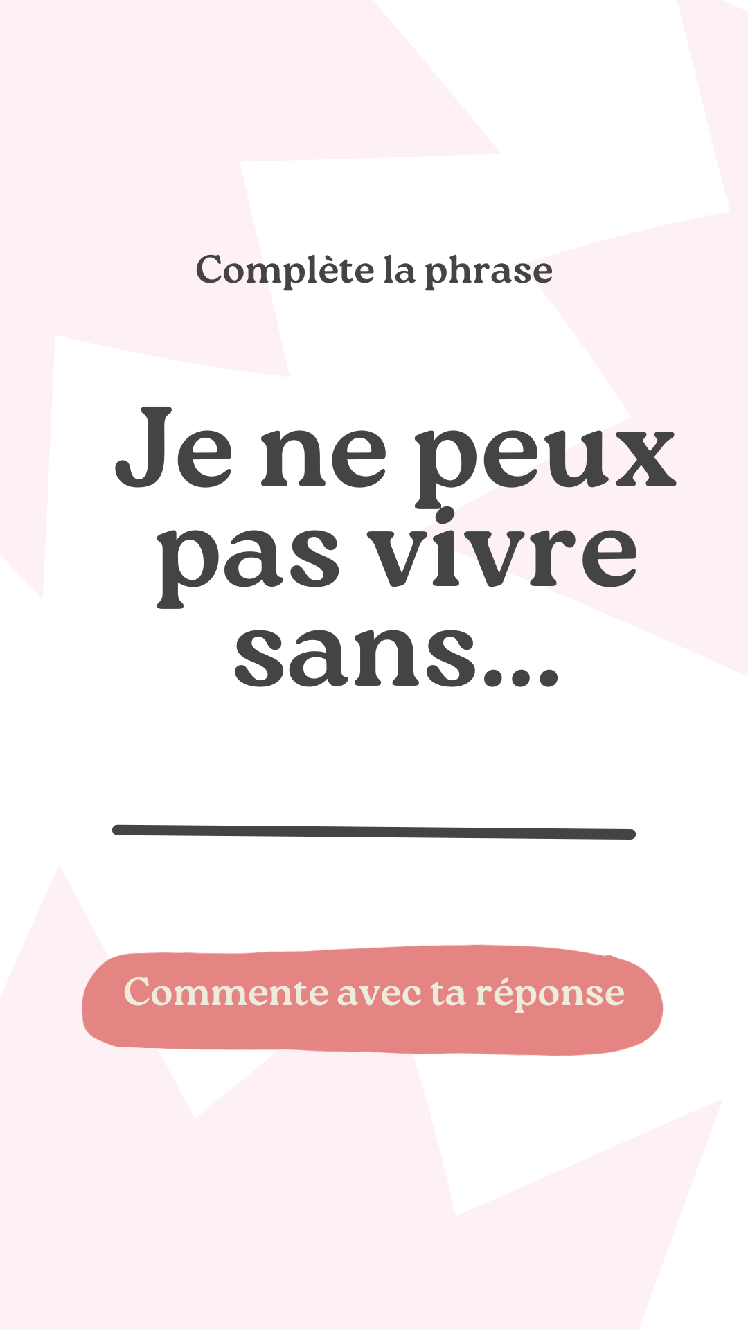 Jeu - phrase à trou