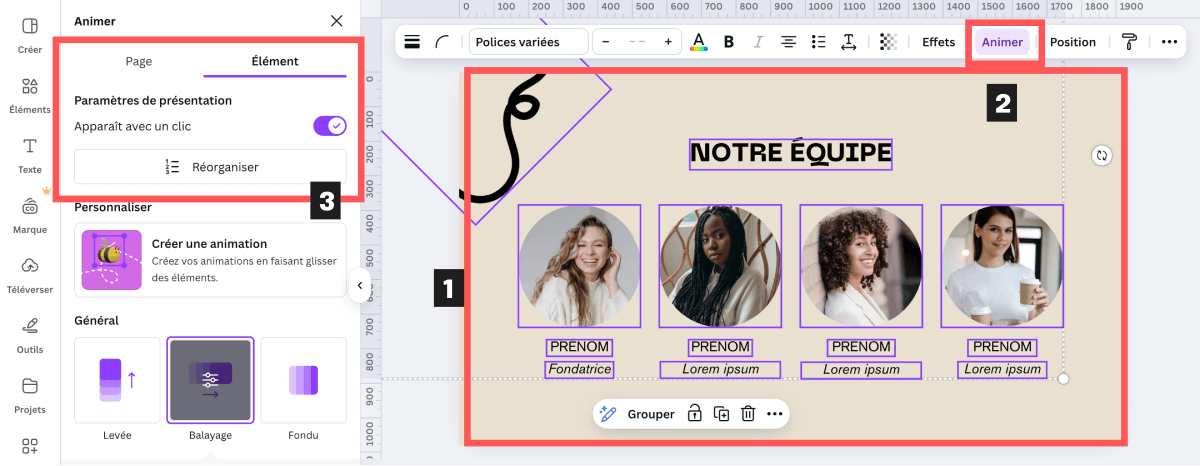 Comment activer les paramètres de présentation