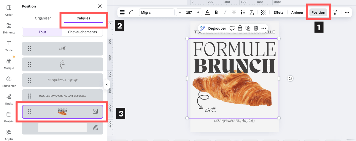 Comment reconnaitre des éléments groupés