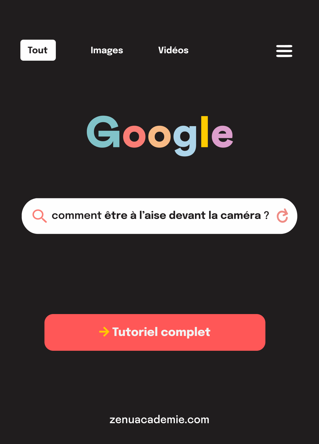 Comment être à l'aise devant la camera?