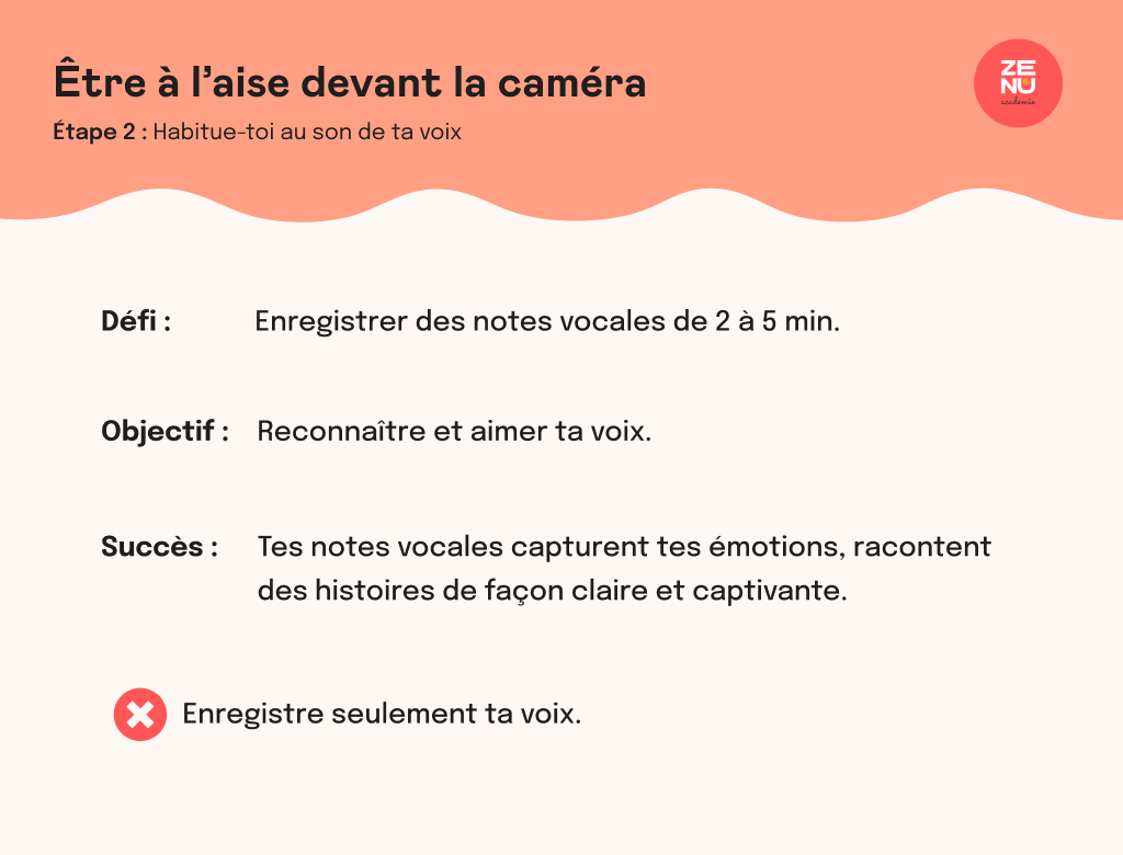 S'entrâiner à reconnaitre et aimer sa voix