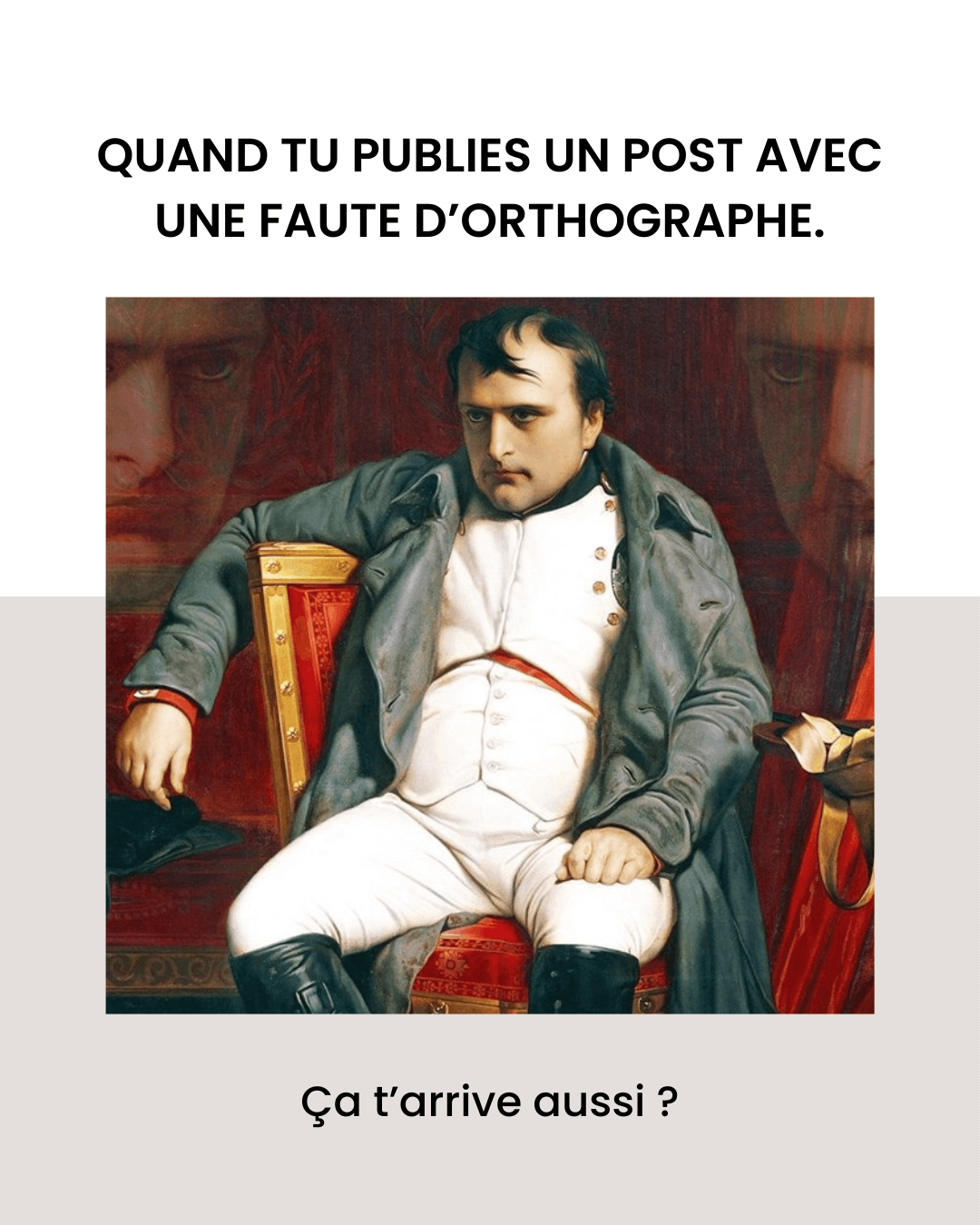 Exemple de mème avec call to action