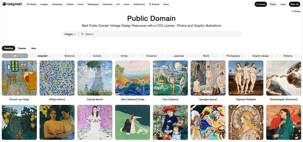 Peintures de la Renaissance dans Raw Pixel